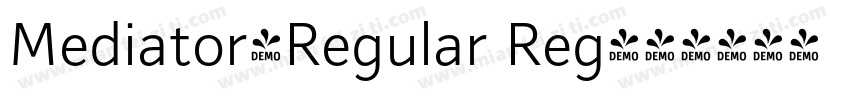 Mediator-Regular Reg字体转换